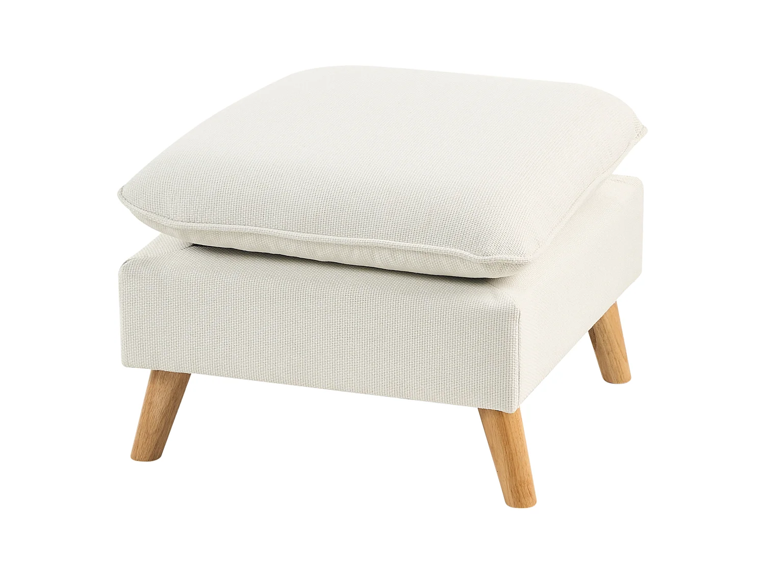 Sofa DALVIK Biały z otomaną dla 3 osób