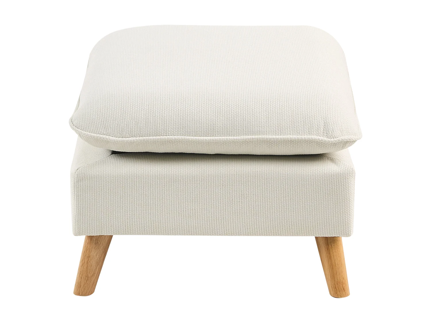 Sofa DALVIK Biały z otomaną dla 3 osób