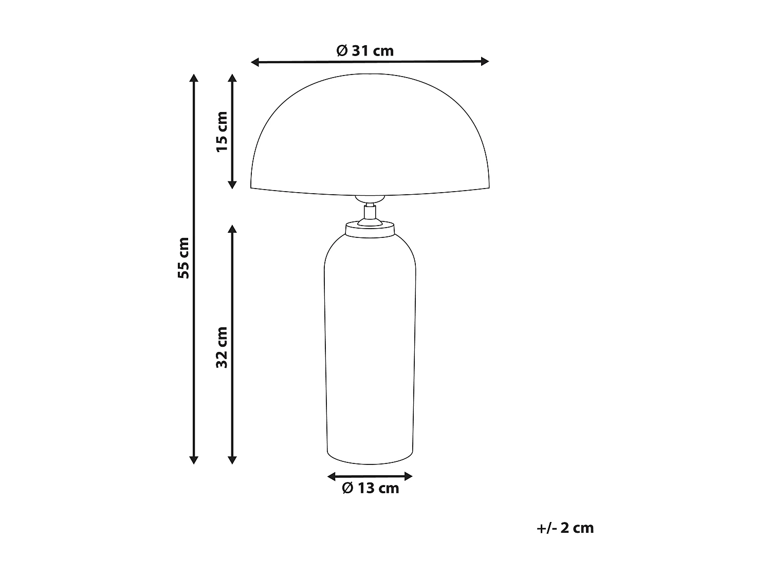 Lampe à poser JALANGI Métal Argenté