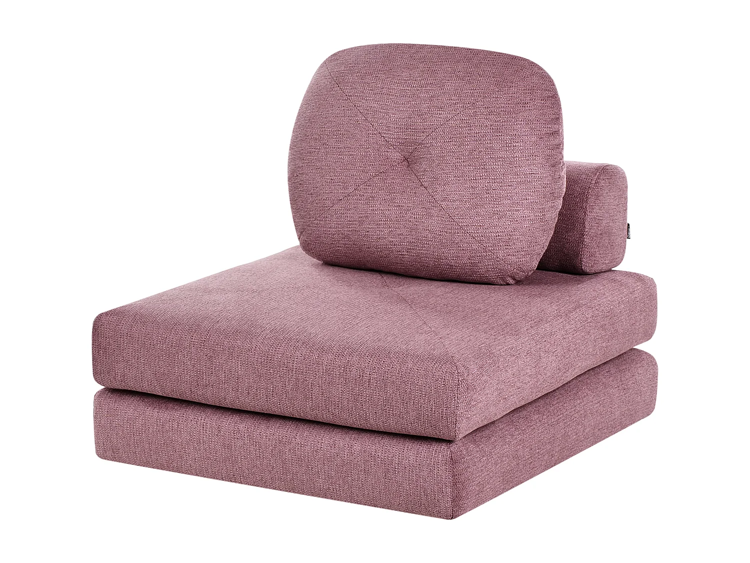 Fauteuil convertible OLDEN Tissu Rose