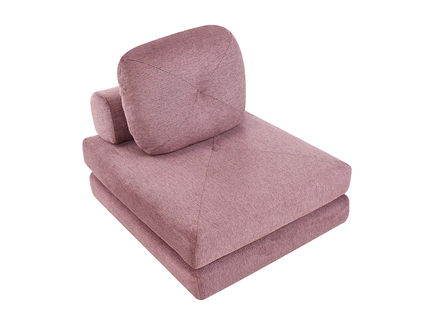 Fauteuil convertible OLDEN Tissu Rose