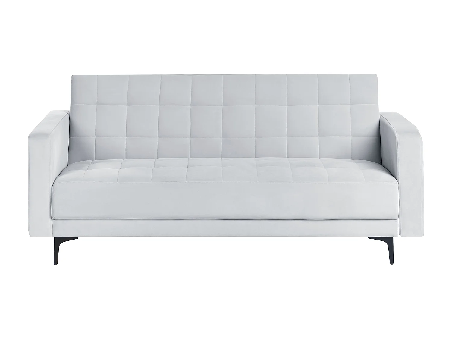 Sofá cama ABERDEEN Terciopelo Gris claro 3 plazas