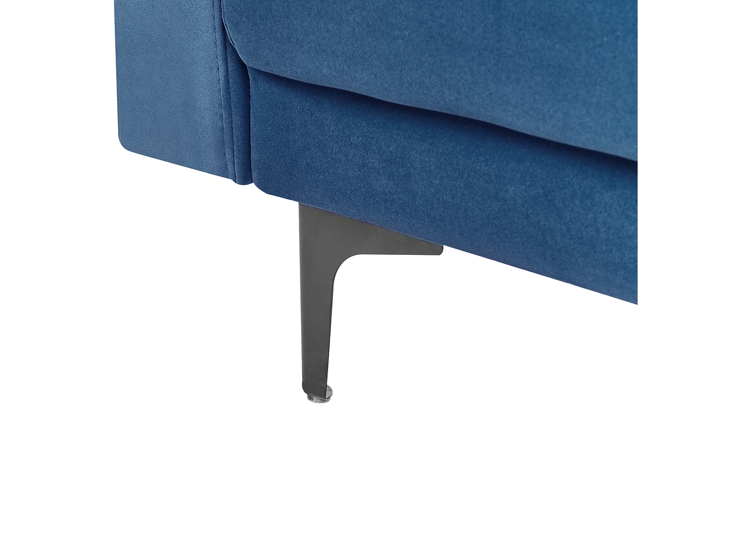 5-Sitzer Schlafsofa U-förmig Samt blau gesteppt mit Armlehnen modern Aberdeen