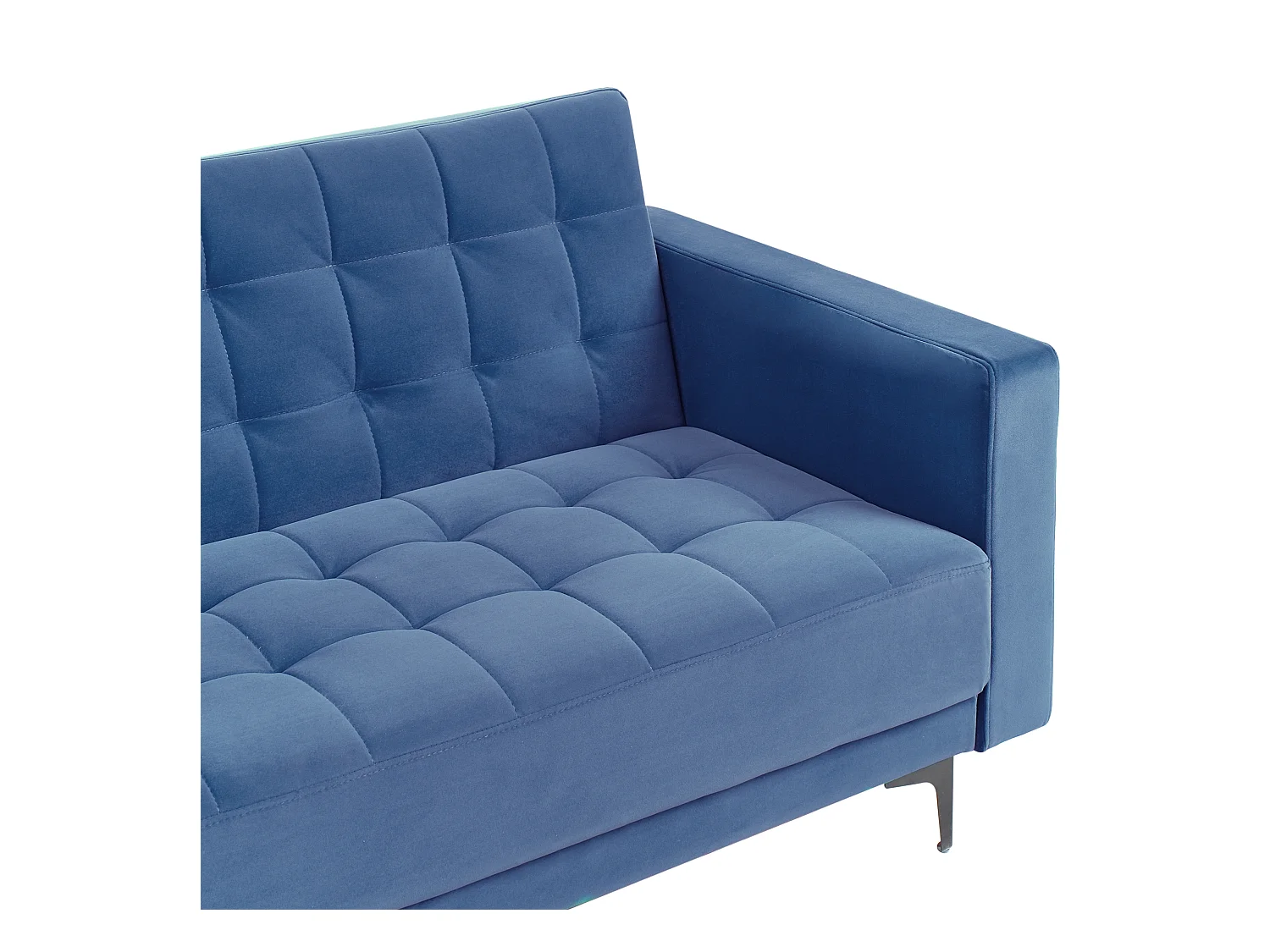 Canapé-lit 3 places ABERDEEN Velours Bleu