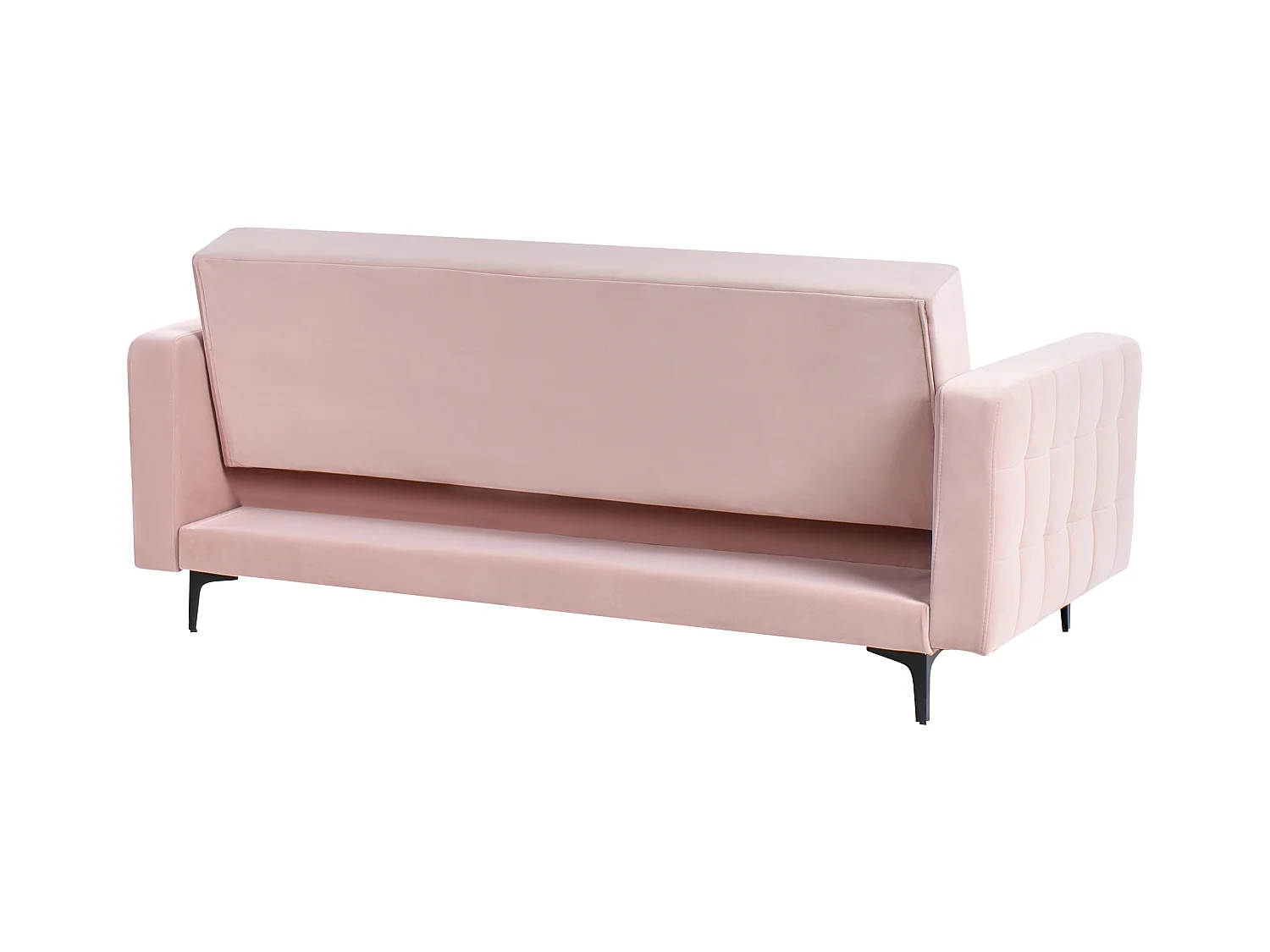 Sofá cama ABERDEEN Terciopelo Rosa pastel 3 plazas