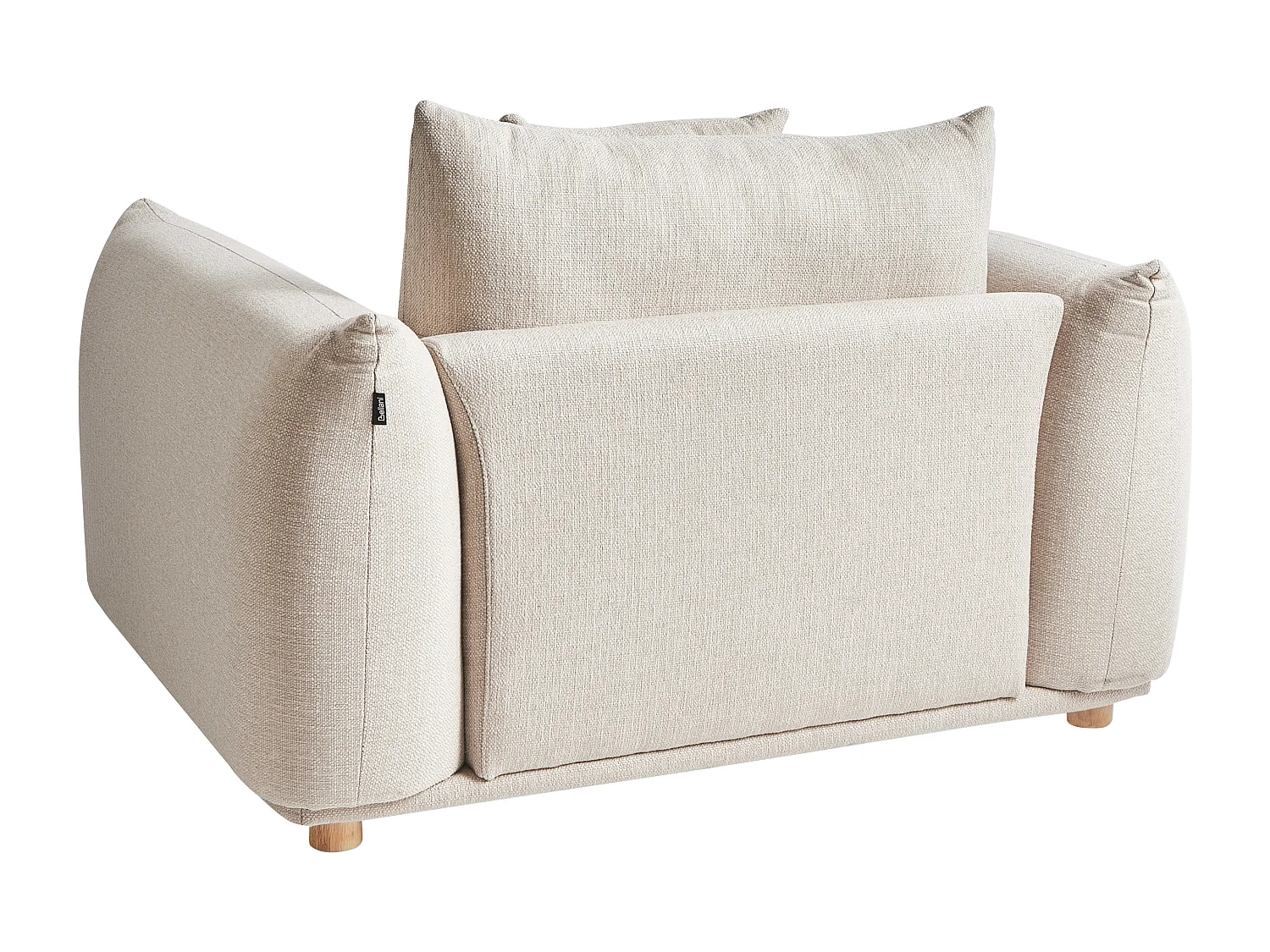 Fauteuil LUVOS Tissu Beige clair