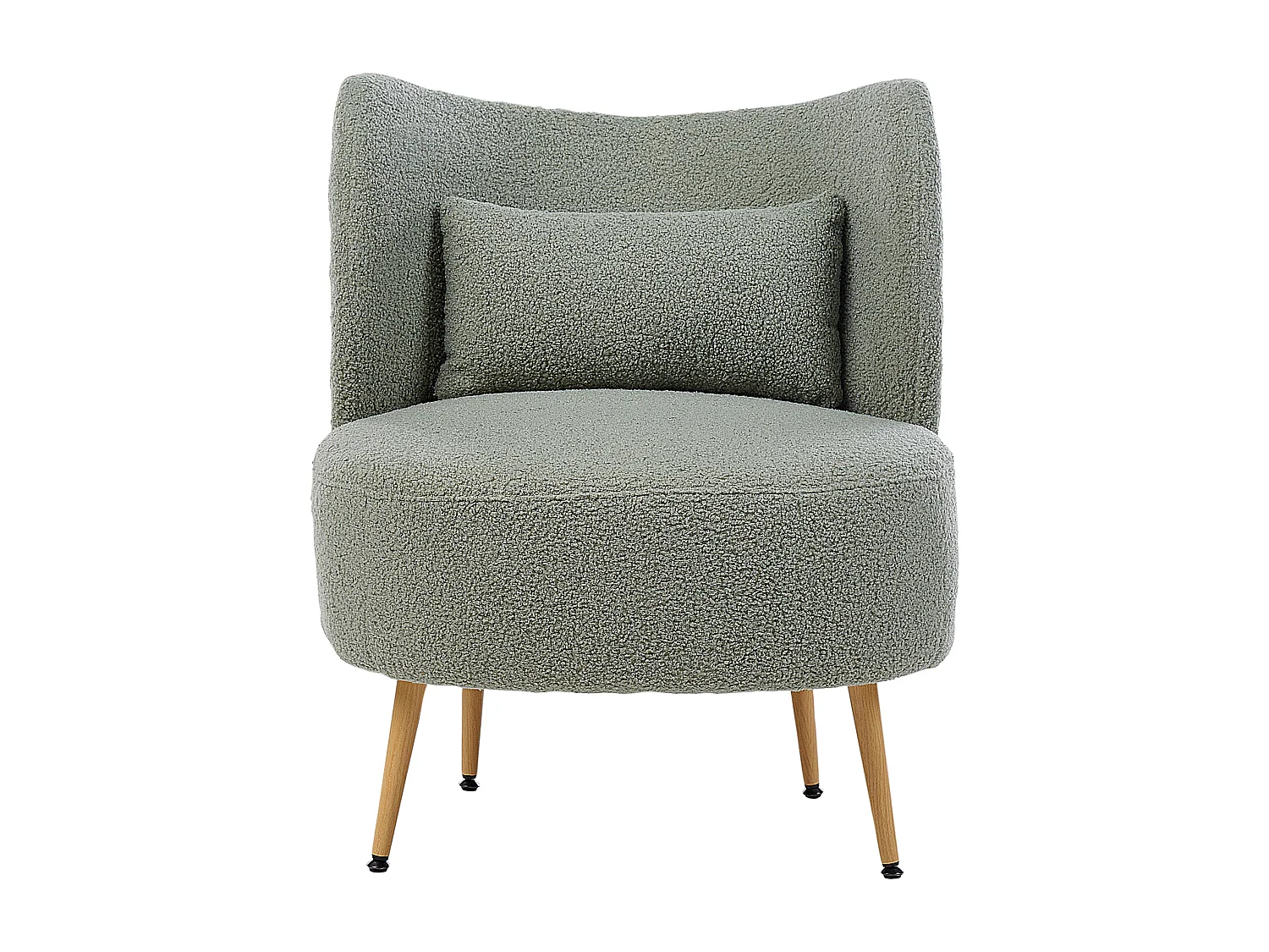 Fauteuil OTSBY II avec coussin Bouclé Vert