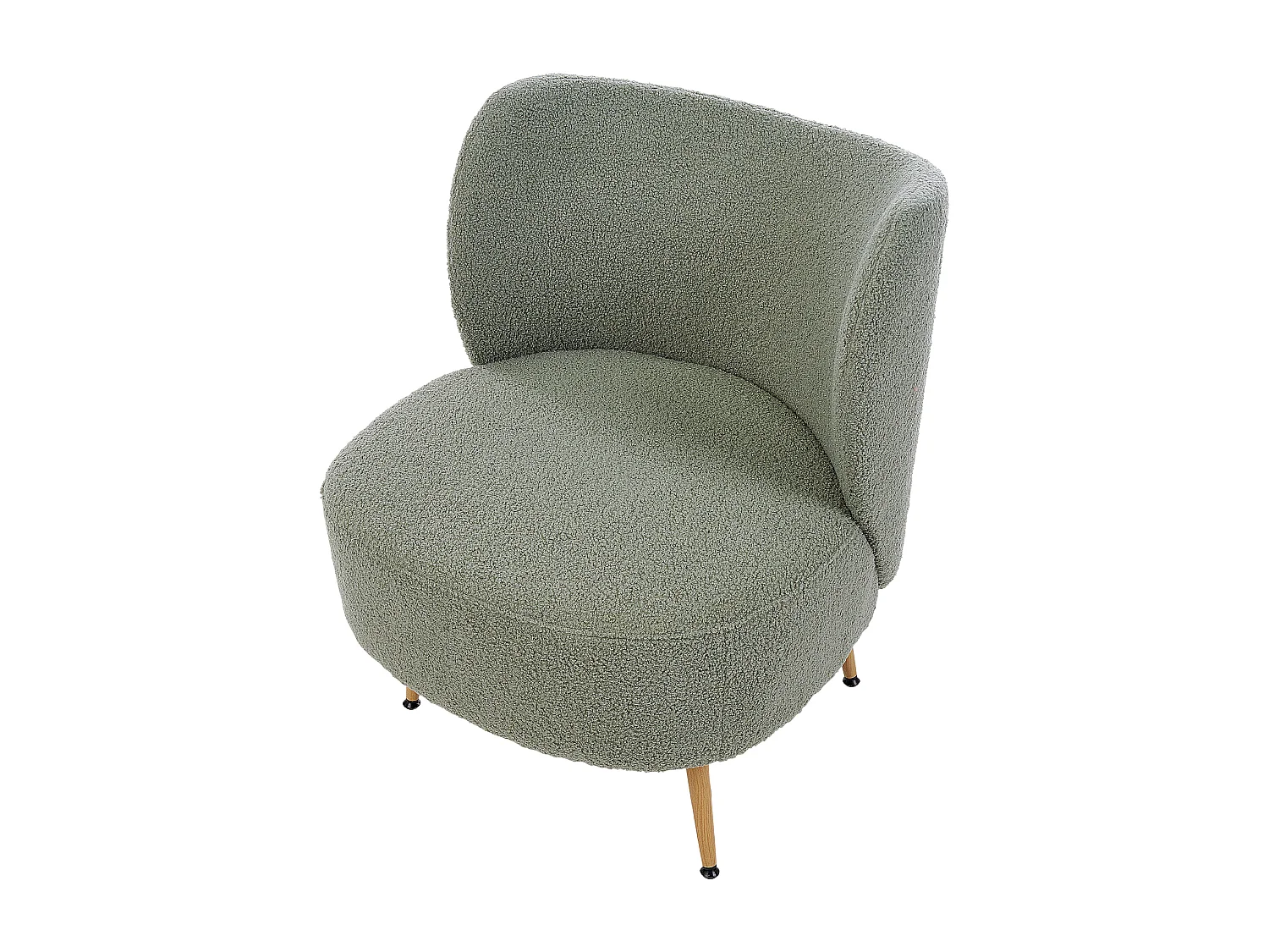 Fauteuil OTSBY II avec coussin Bouclé Vert