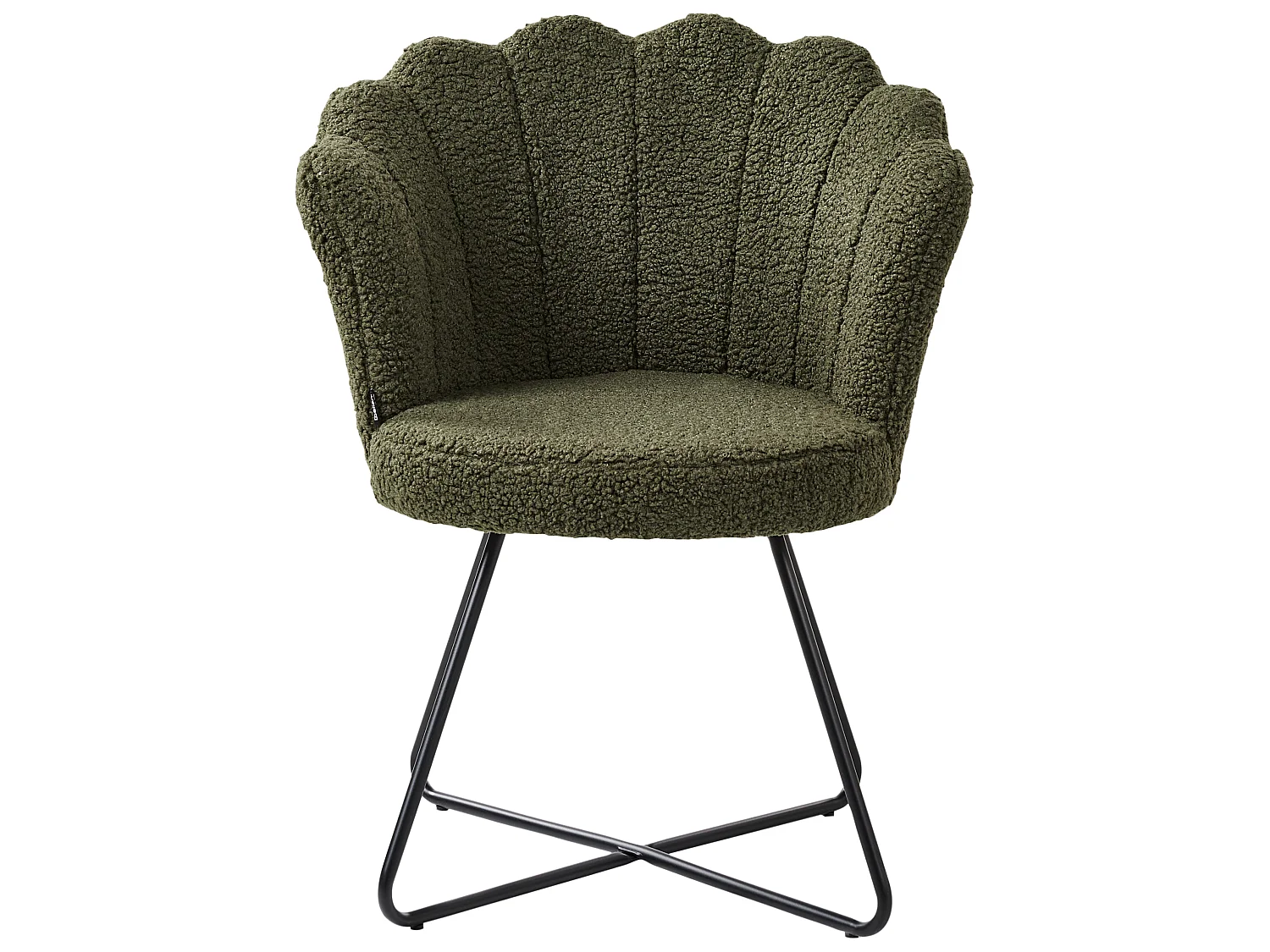 Fauteuil LOVELOCK Bouclé Vert foncé