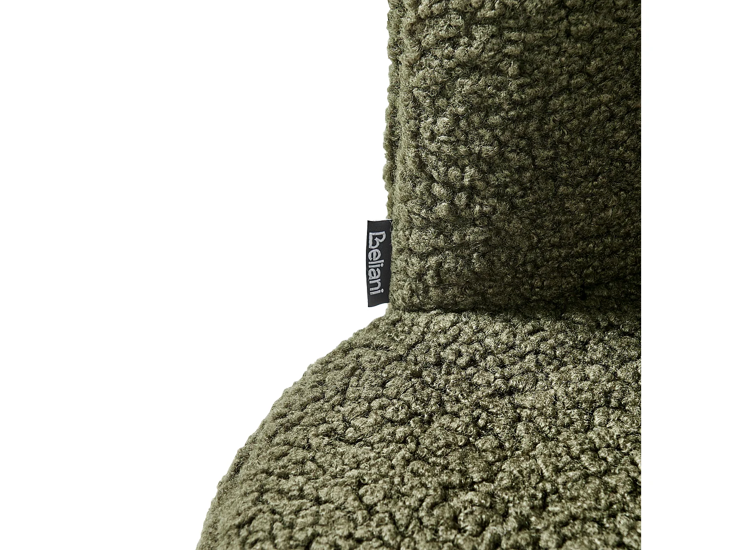 Fauteuil LOVELOCK Bouclé Vert foncé