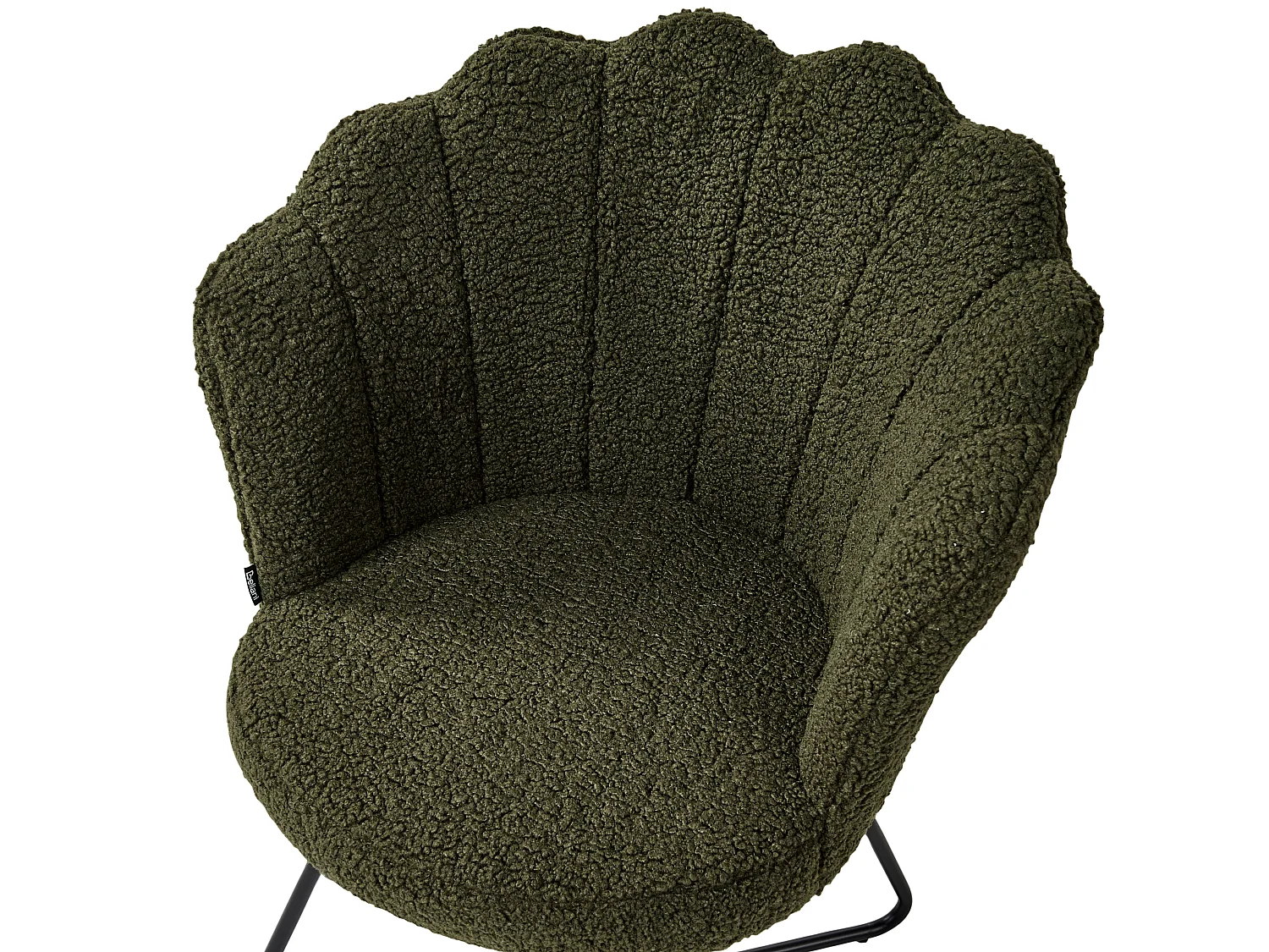 Sessel LOVELOCK Bouclé Dunkelgrün