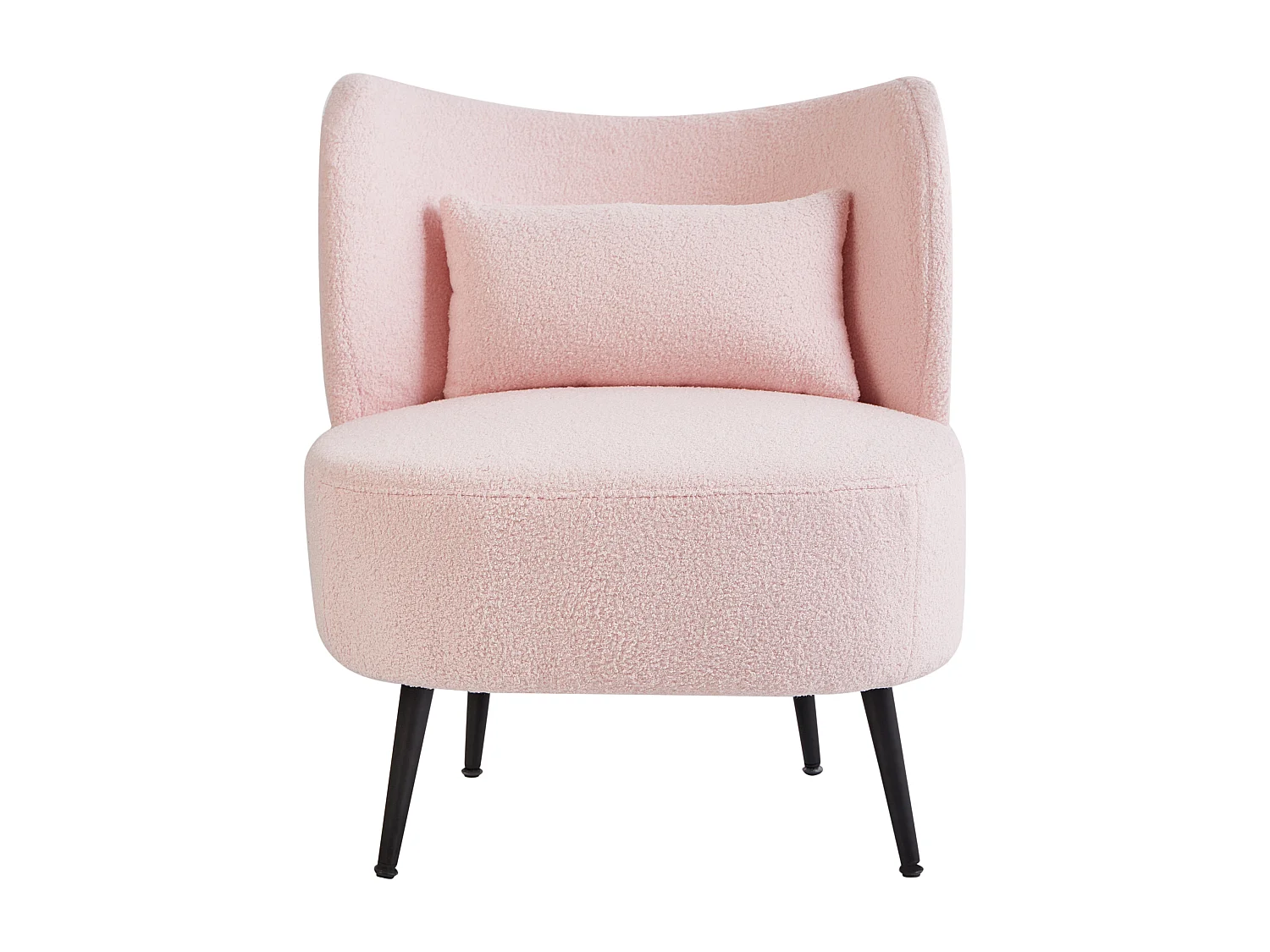 Poltrona OTSBY II Bouclé Rosa pastello