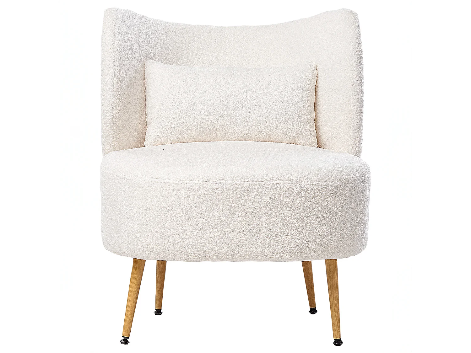 Fauteuil OTSBY II avec coussin Bouclé Blanc cassé