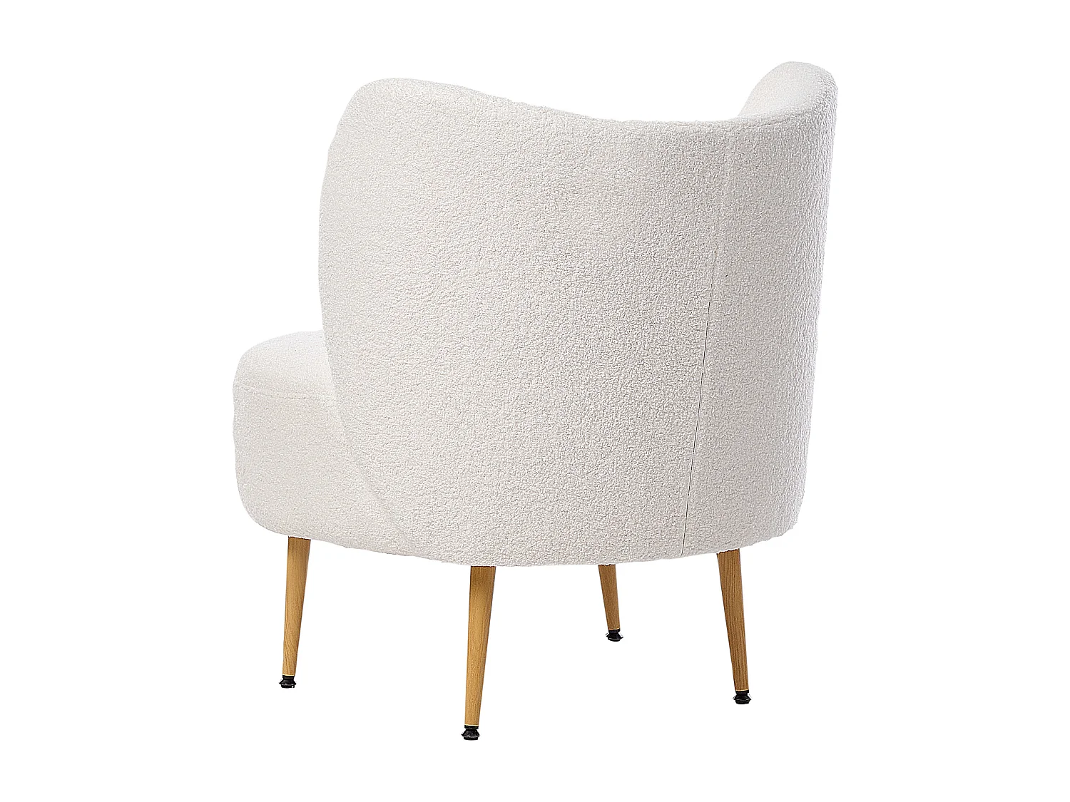 Fauteuil OTSBY II avec coussin Bouclé Blanc cassé