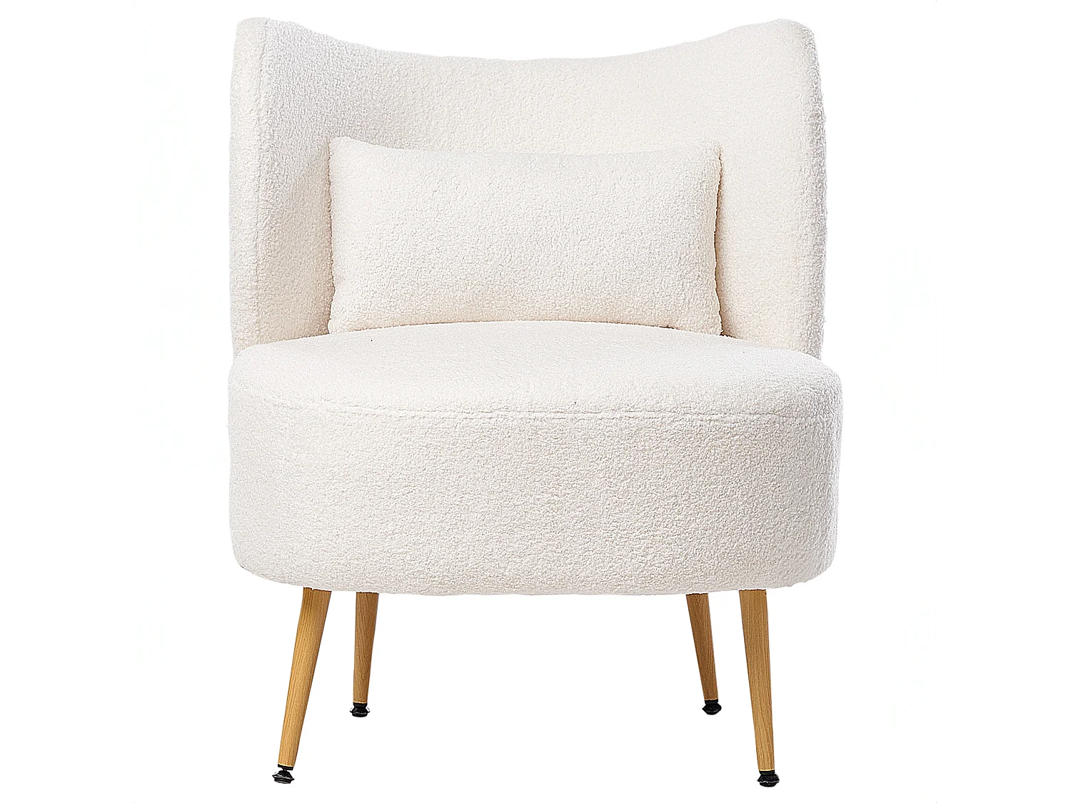 Fauteuil OTSBY II avec coussin Bouclé Blanc cassé