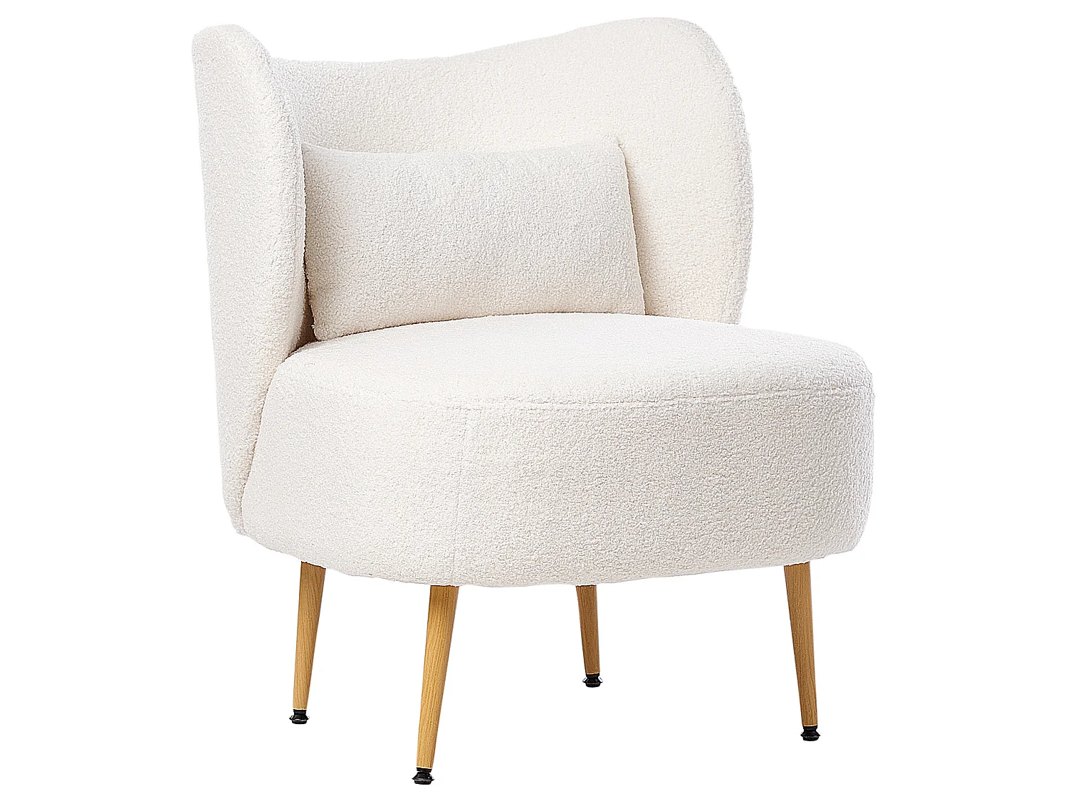 Fauteuil OTSBY II avec coussin Bouclé Crème