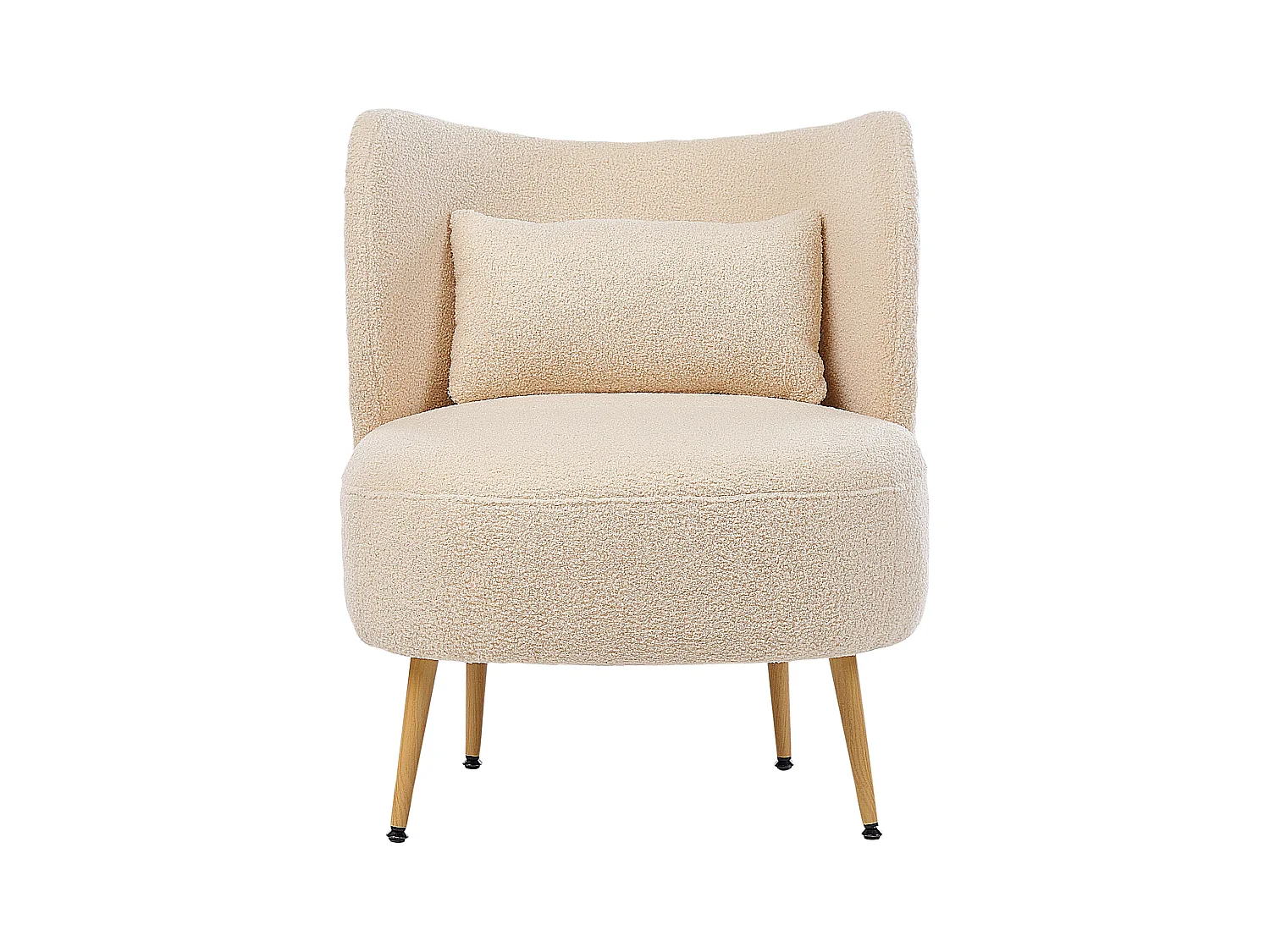 Fauteuil OTSBY II avec coussin Bouclé Beige