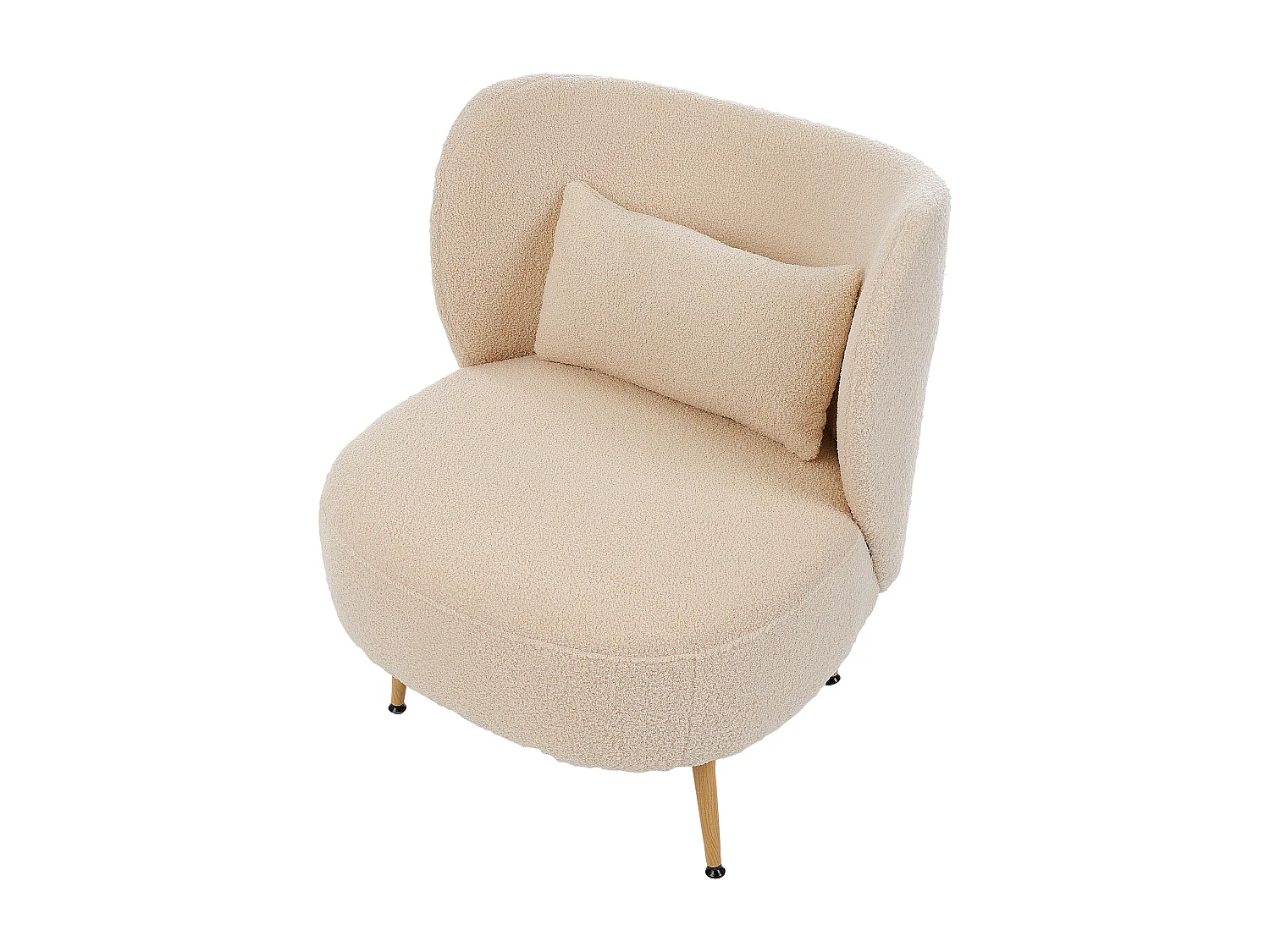 Fauteuil OTSBY II avec coussin Bouclé Beige