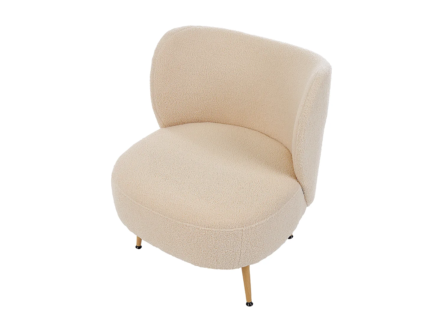 Fauteuil OTSBY II avec coussin Bouclé Beige