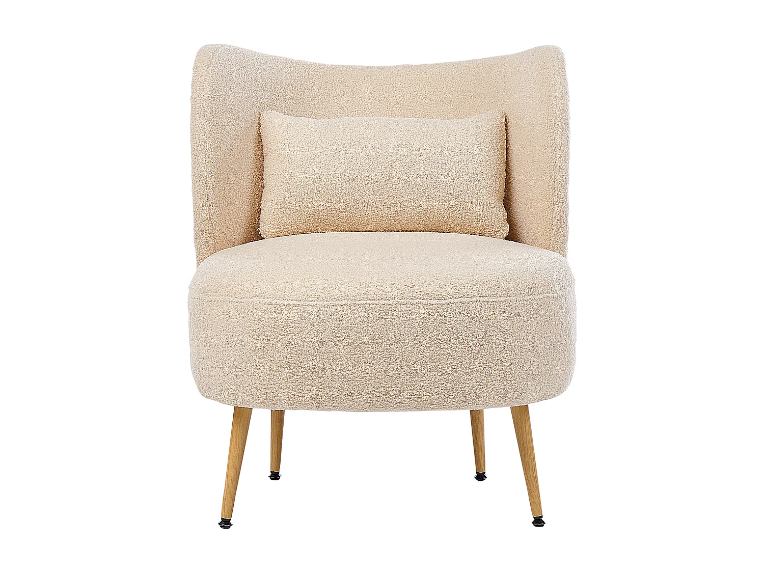 Fauteuil OTSBY II avec coussin Bouclé Beige
