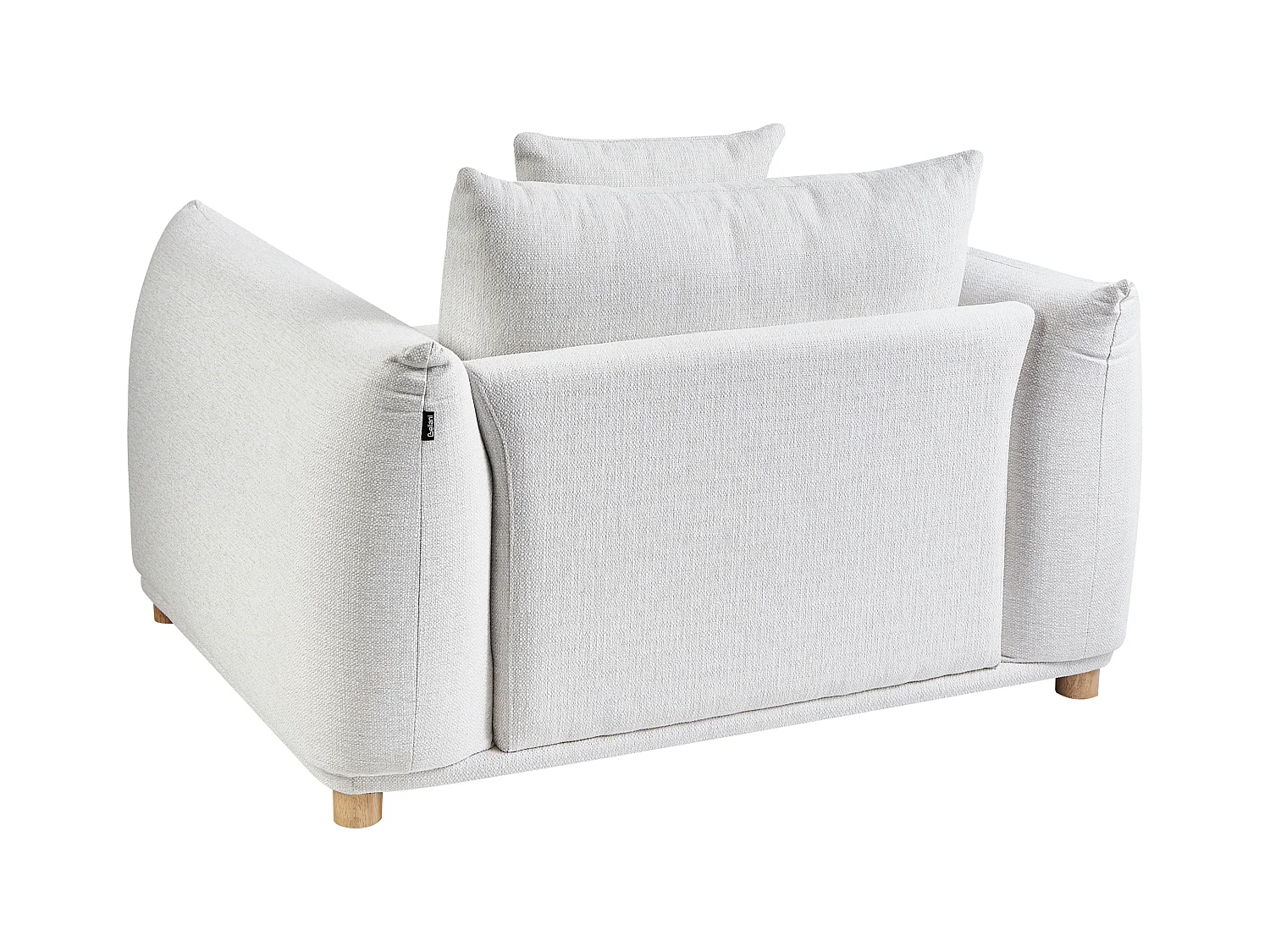 Fauteuil LUVOS Stof Gebroken wit