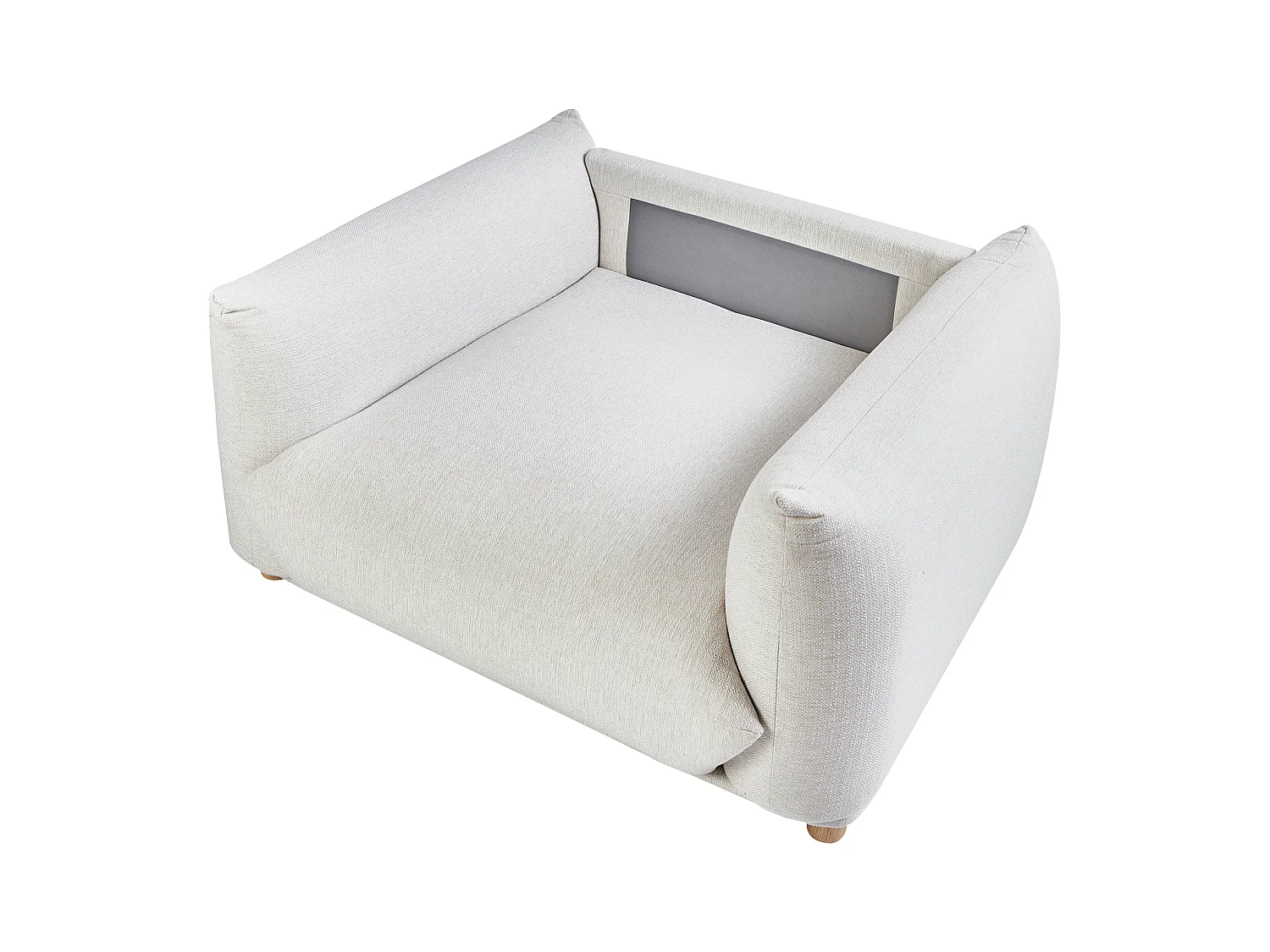 Fauteuil LUVOS Stof Gebroken wit