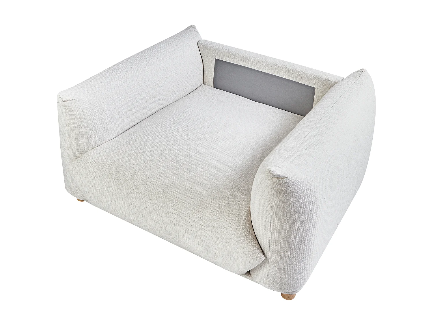 Fauteuil LUVOS Tissu Blanc cassé
