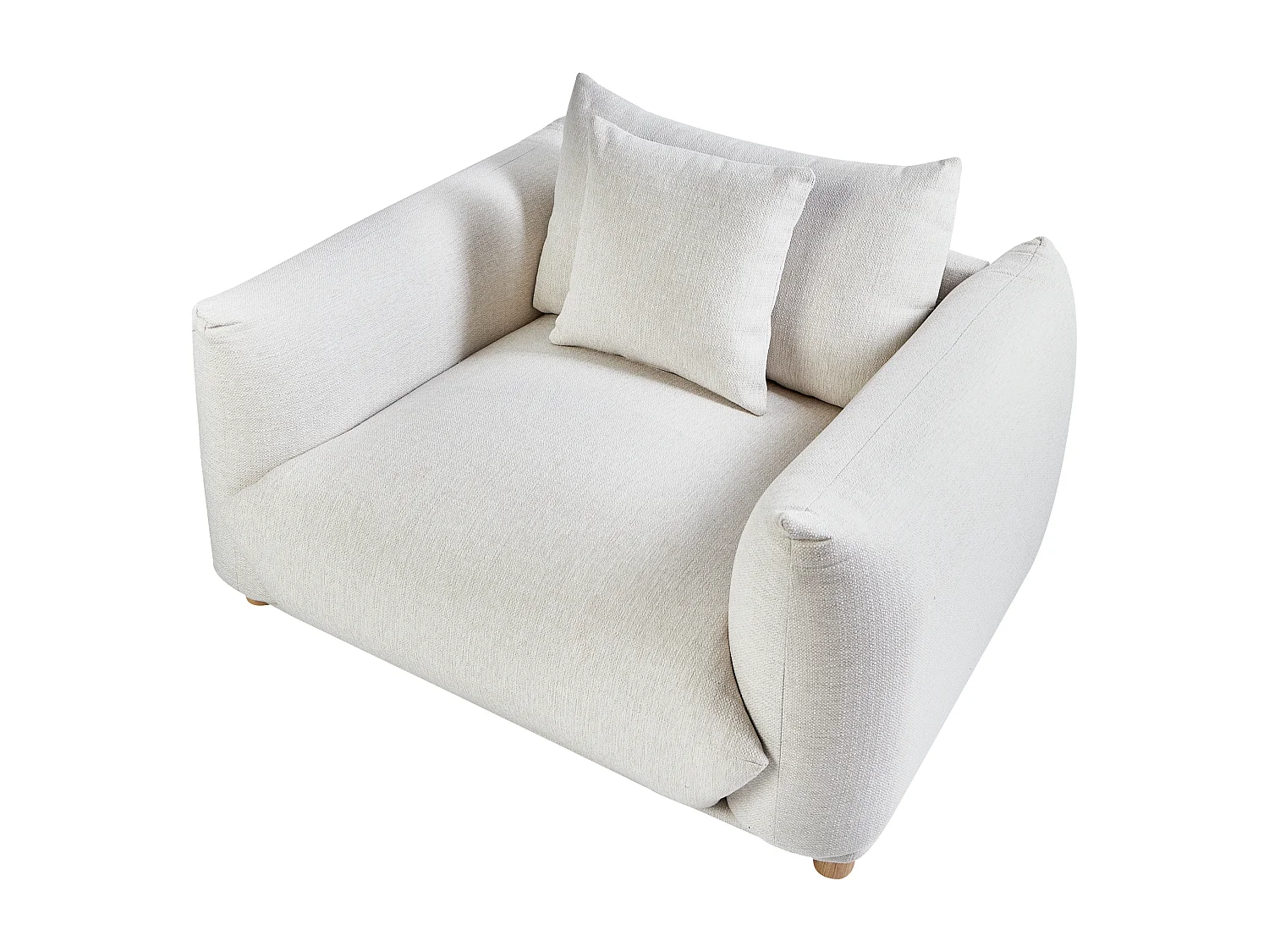 Poltrona LUVOS Tecido Branco creme