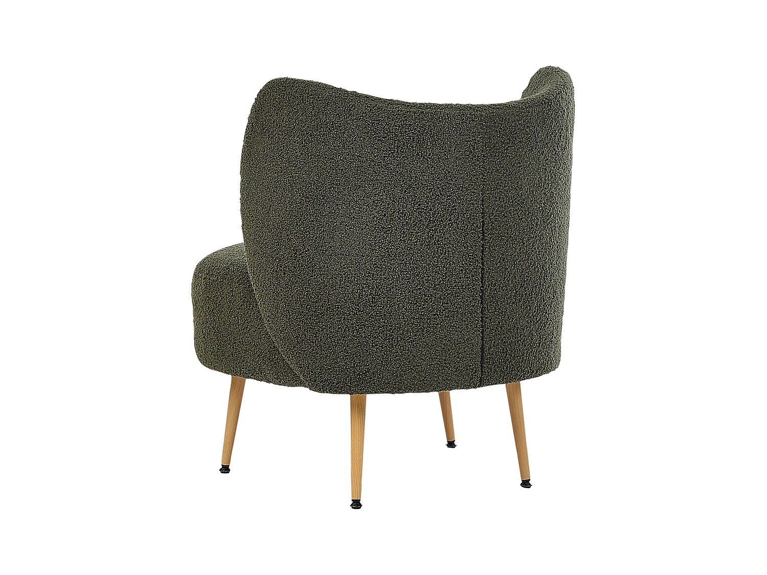 Sessel OTSBY II mit Kissen Bouclé Dunkelgrün