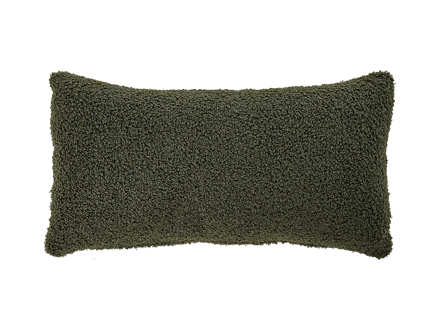 Sessel OTSBY II mit Kissen Bouclé Dunkelgrün