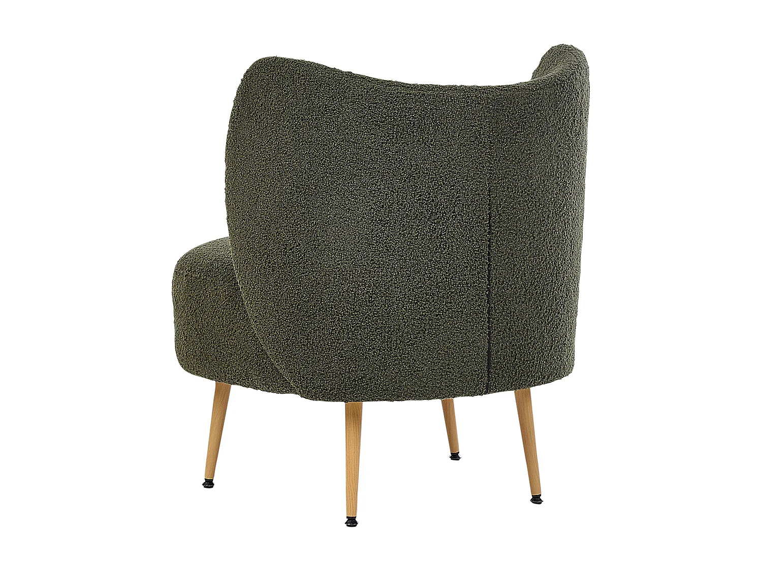 Fauteuil OTSBY II avec coussin Bouclé Vert foncé