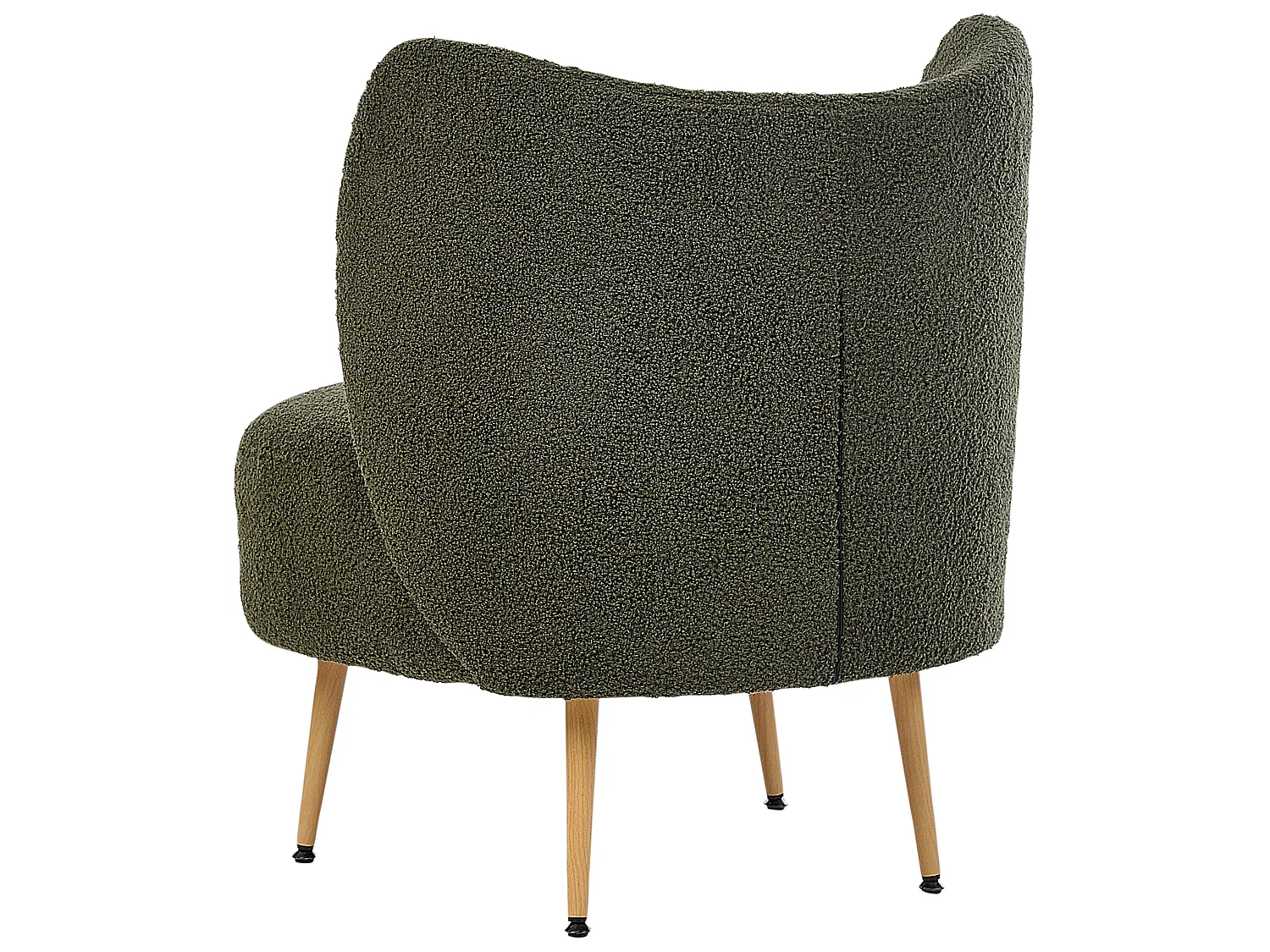 Fauteuil OTSBY II avec coussin Bouclé Vert foncé
