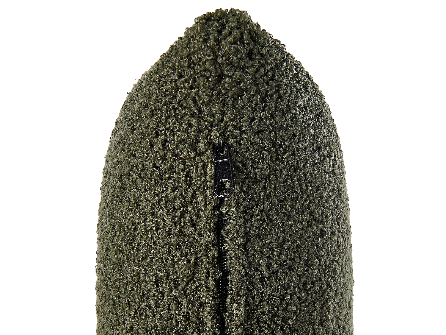 Fauteuil OTSBY II avec coussin Bouclé Vert foncé