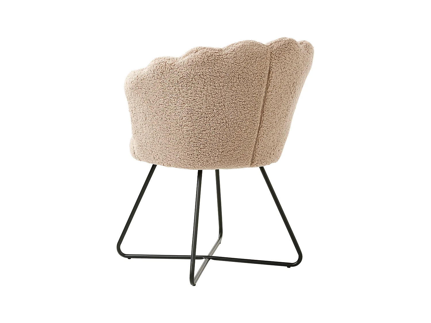 Fotel LOVELOCK Boucle Beżowy