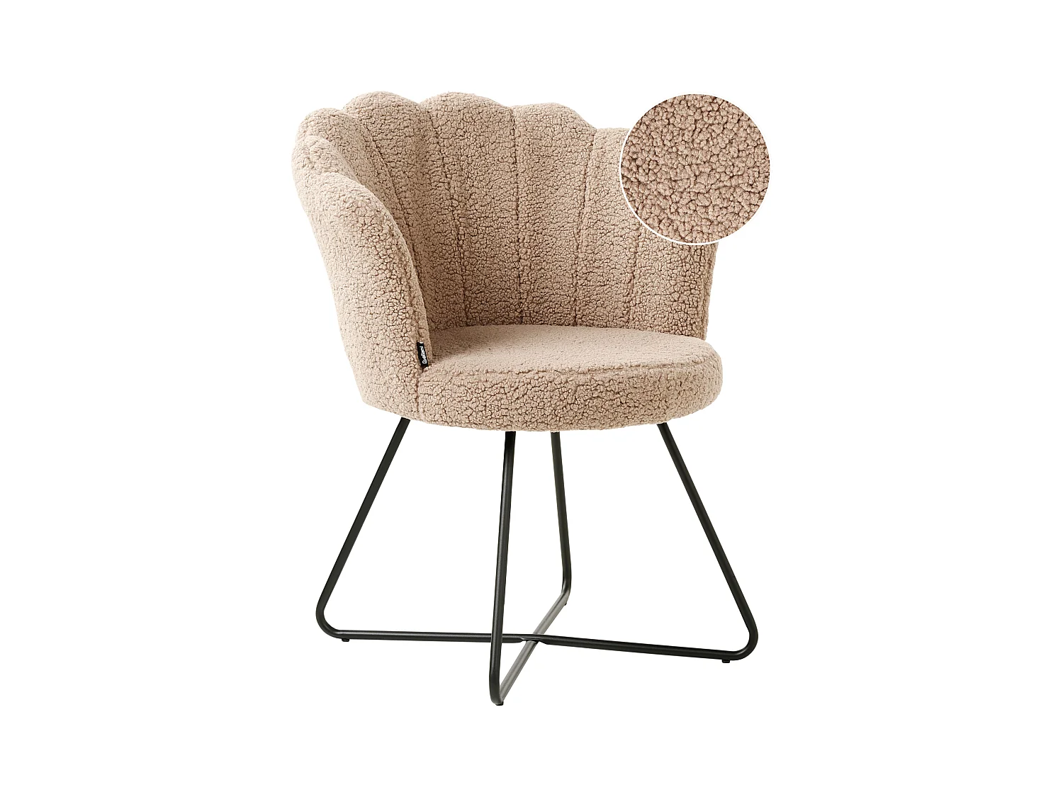Fauteuil LOVELOCK Bouclé Beige