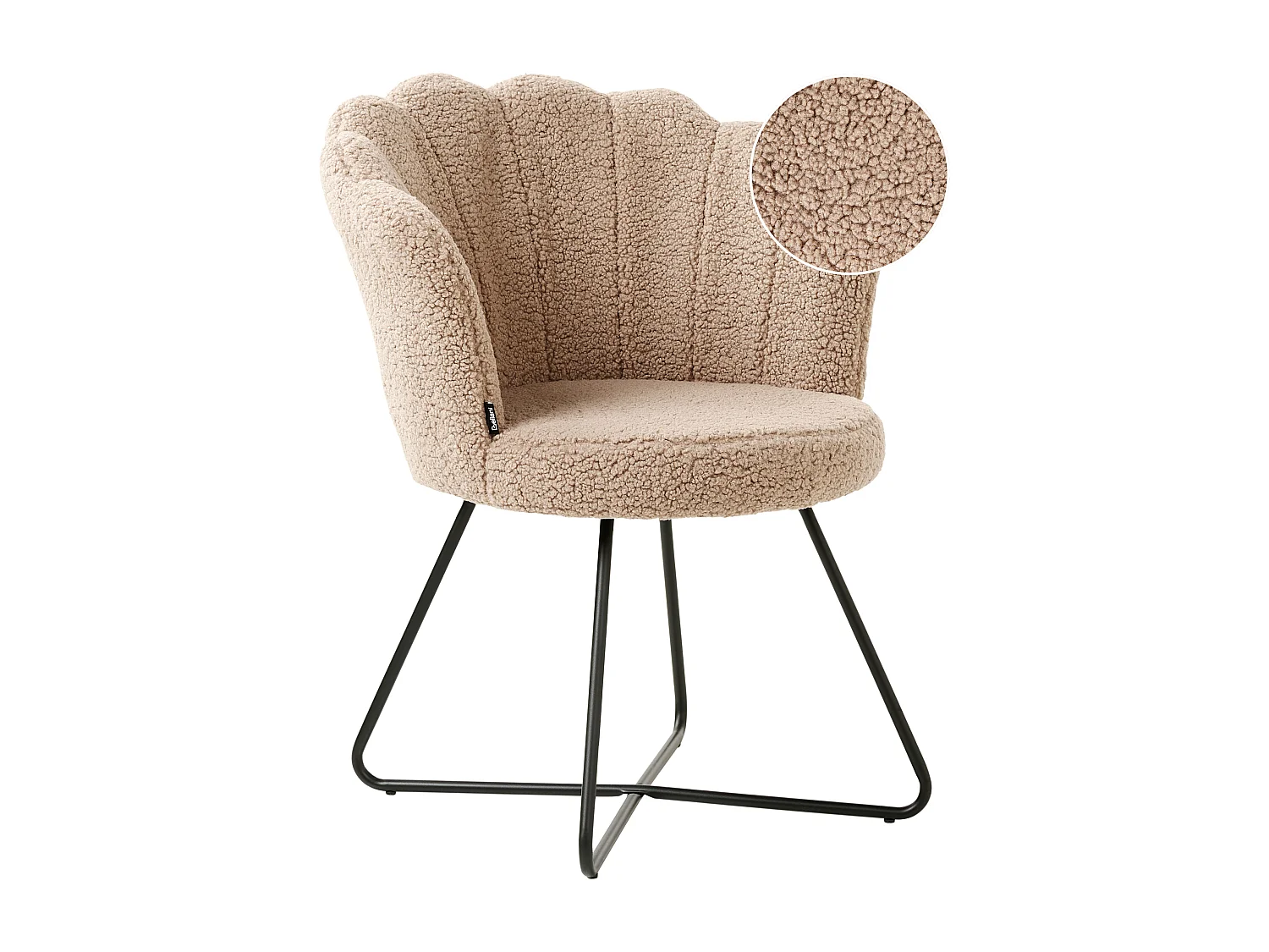 Fauteuil LOVELOCK Bouclé Beige