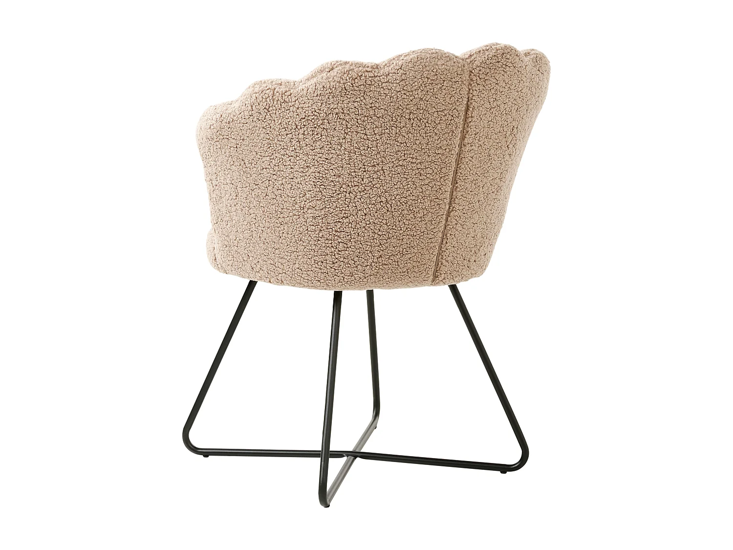 Fauteuil LOVELOCK Bouclé Beige