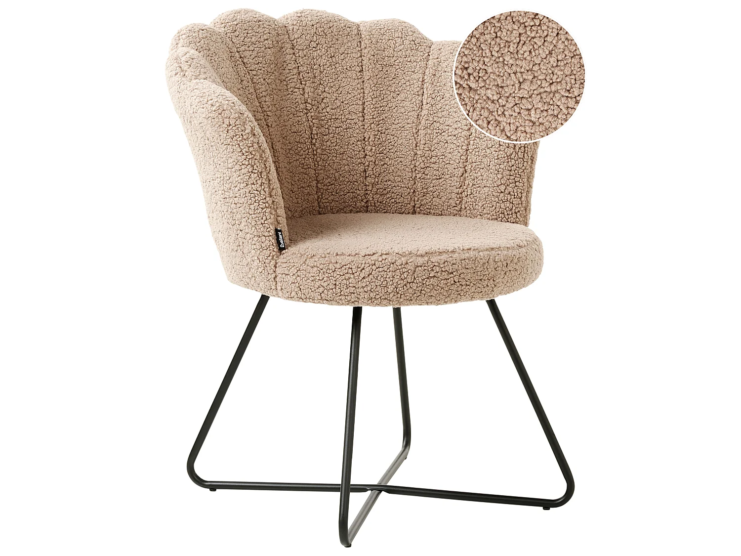 Fauteuil LOVELOCK Bouclé Beige