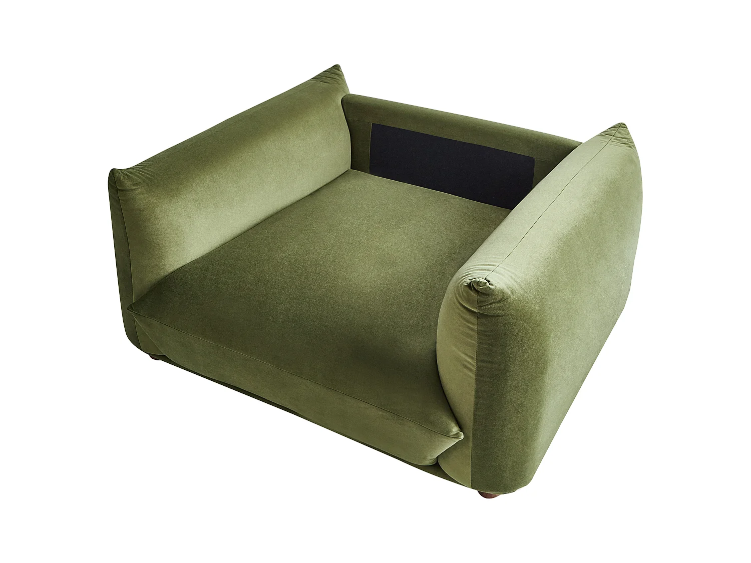 Fotel LUVOS Welur Zielony