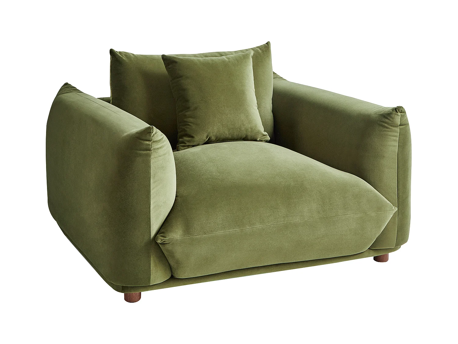 Fauteuil LUVOS Velours Vert