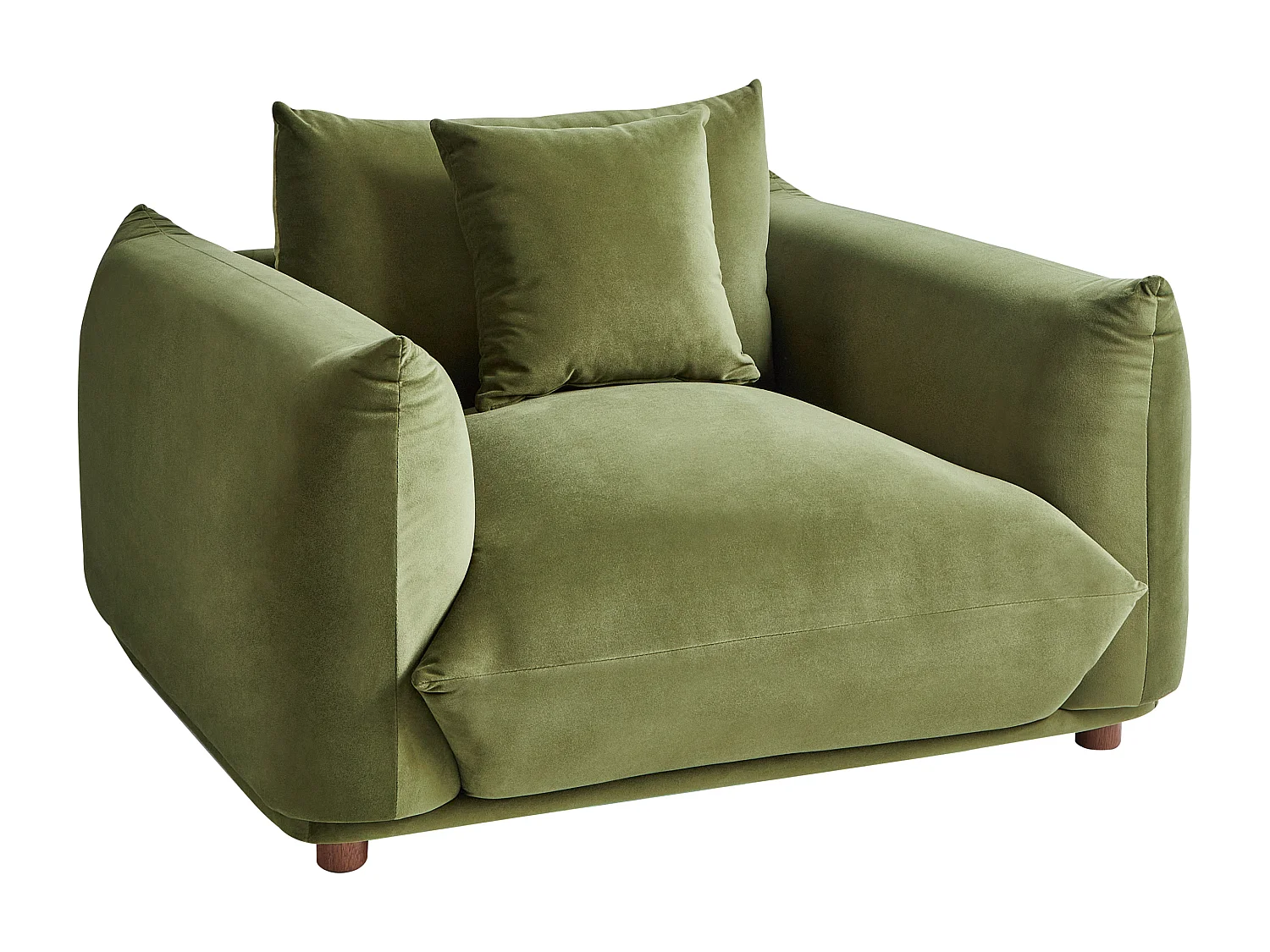 Fauteuil LUVOS Velours Vert