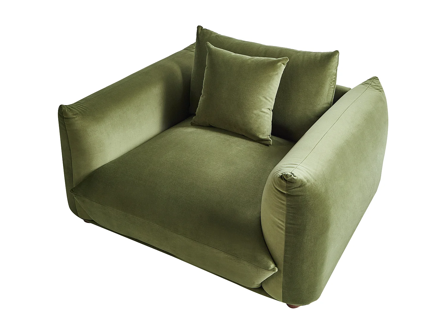 Fauteuil LUVOS Velours Vert