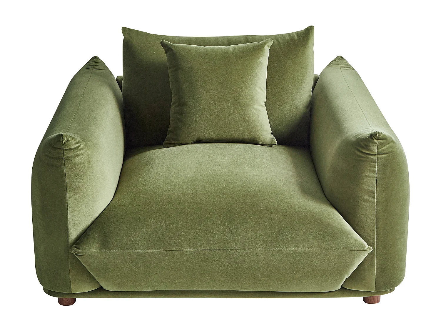 Fauteuil LUVOS Fluweel Groen