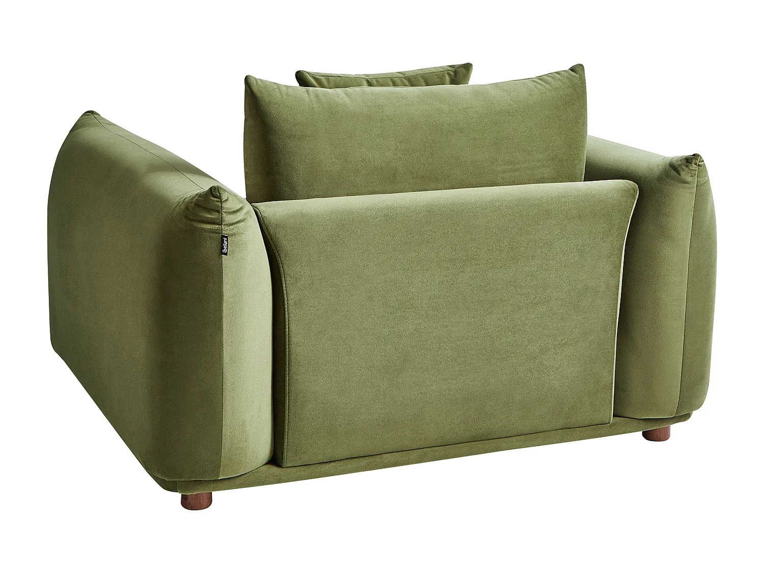Fauteuil LUVOS Fluweel Groen