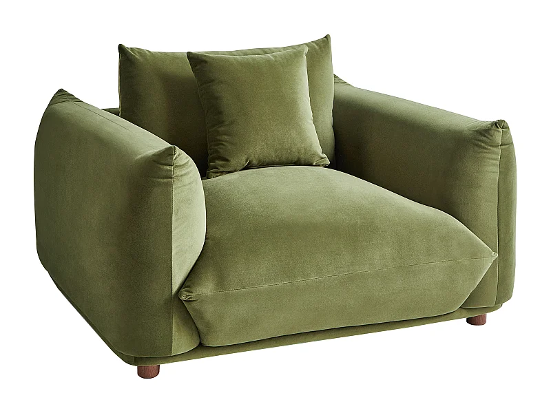 Fauteuil LUVOS Velours Vert
