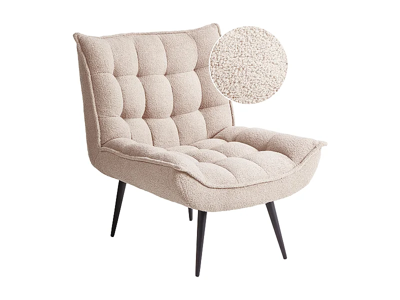 Sessel ALVESTA Bouclé Beige