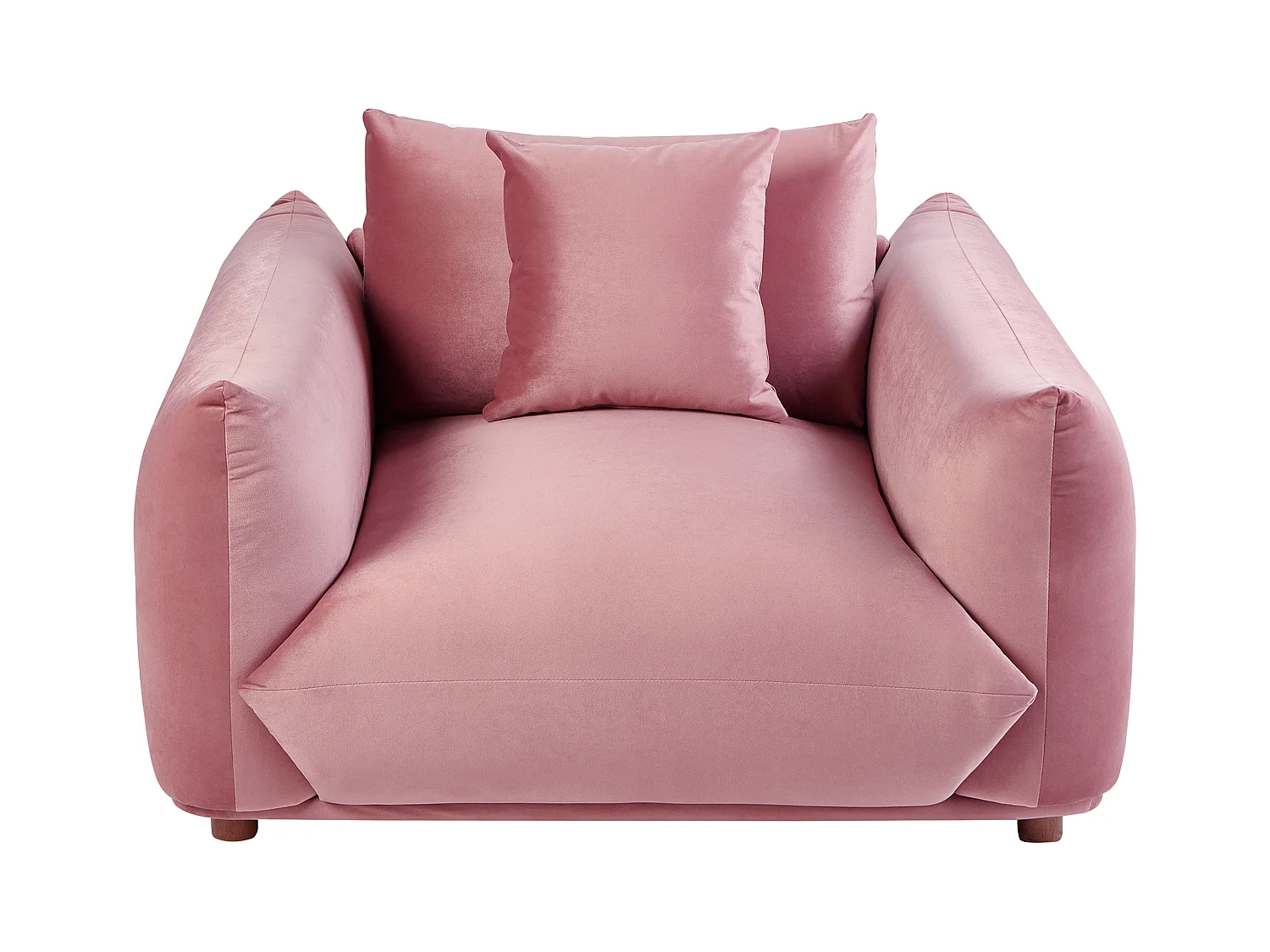 Fauteuil LUVOS Fluweel Roze