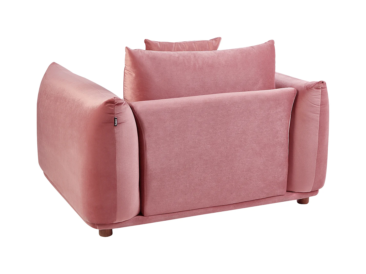 Fauteuil LUVOS Fluweel Roze