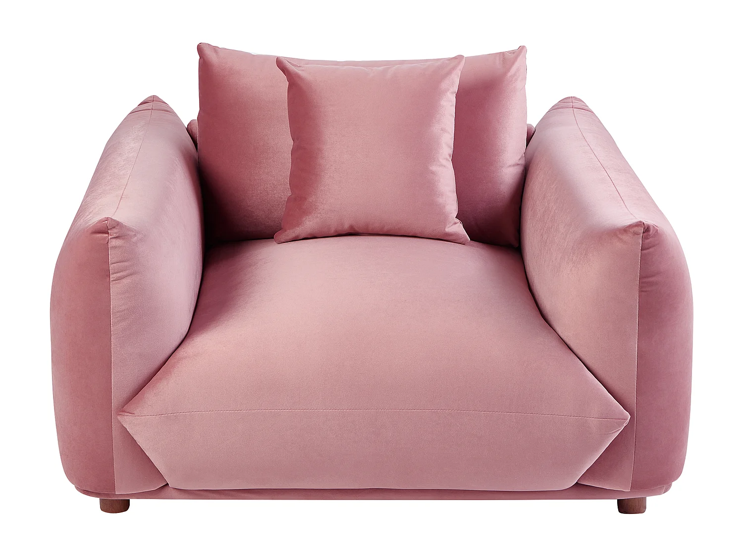 Fauteuil LUVOS Fluweel Roze