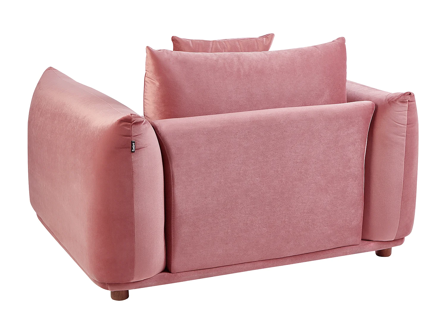Fauteuil LUVOS Fluweel Roze